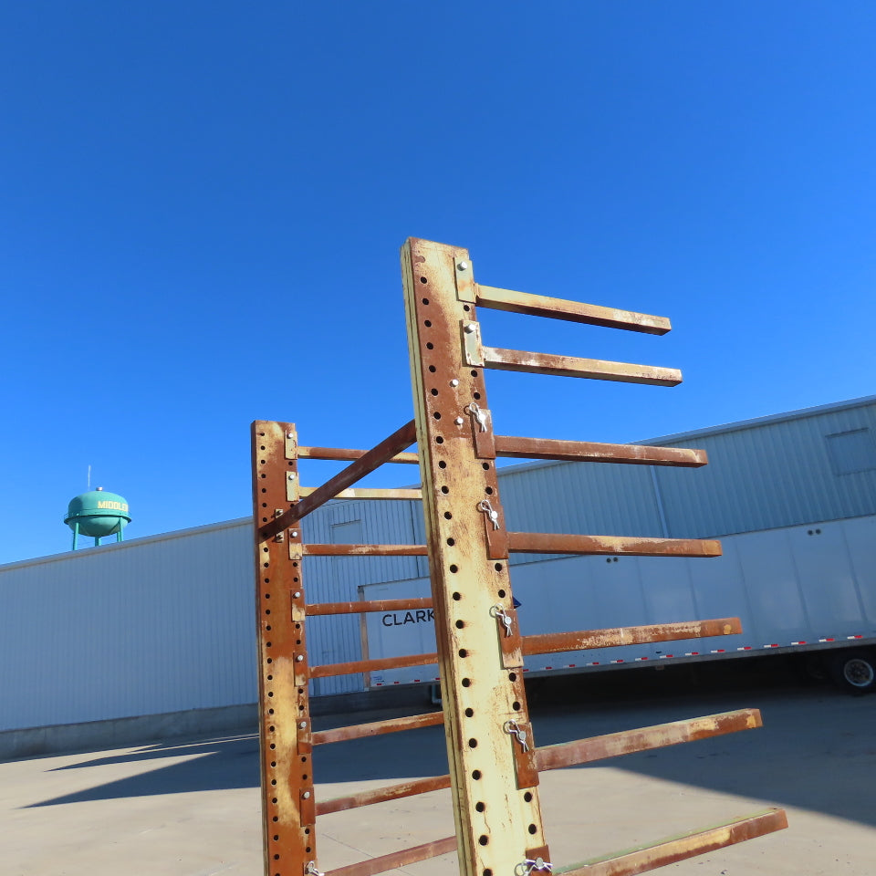 Jarke Medium Duty Steeltree 120" Tall x 75" W x 36" Arms 9-Tier Cantilever Rack