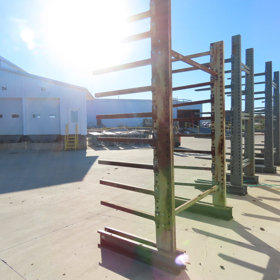 Jarke Medium Duty Steeltree 120" Tall x 75" W x 36" Arms 9-Tier Cantilever Rack