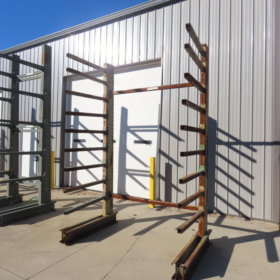 Jarke Medium Duty Steeltree 120" Tall x 75" W x 36" Arms 9-Tier Cantilever Rack