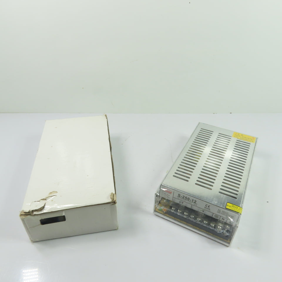 Smun S-250-12 250W 12V 20A DC Switching Power Supply 110/220VAC Input NEW
