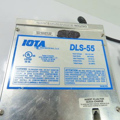IOTA DLS-55 55A Power Converter/Battery Charger 13.4VDC