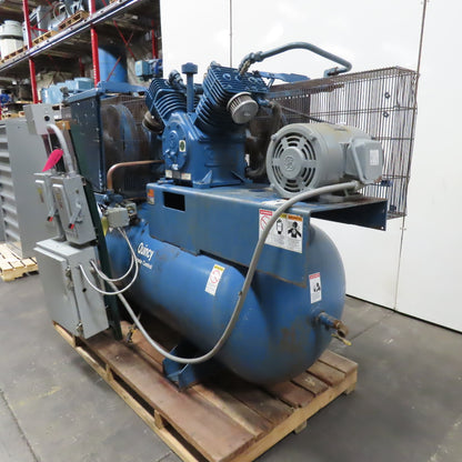 Quincy QT15QCB 101 Duplex Climate Control Air Compressor 480V 3Ph 240 Gal 10Hp