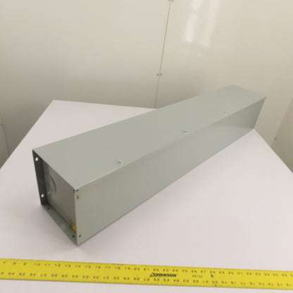 Hoffman F88GCP 8x8 NEMA 1 Screw-Cover Steel Wireway Enclosure 48" OAL