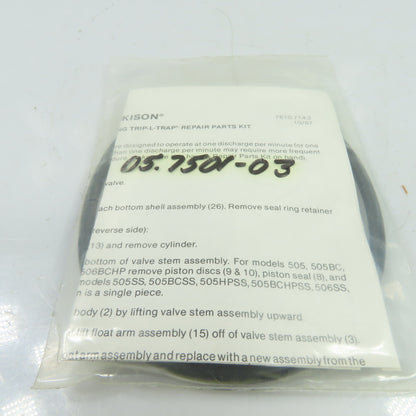 Hankison 05.7501-03 Trip-L-Trap Float Drain Repair Kit 505/506 Series
