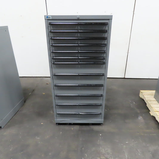 Lista 12 Drawer Industrial Tool Small Parts Storage Cabinet 28" x 28" x 60"