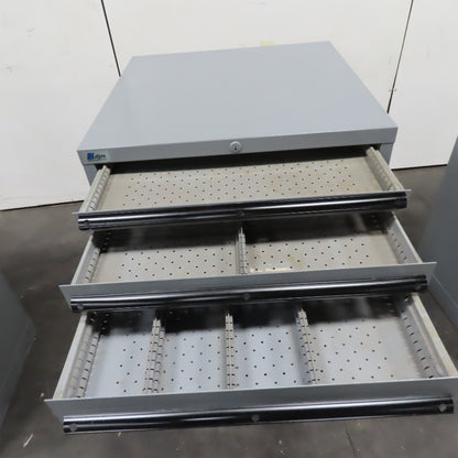 Lista 9 Drawer Industrial Tool Small Parts Storage Cabinet 28" x 28" x 55"