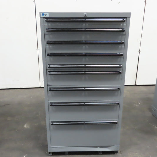 Lista 9 Drawer Industrial Tool Small Parts Storage Cabinet 28" x 28" x 55"
