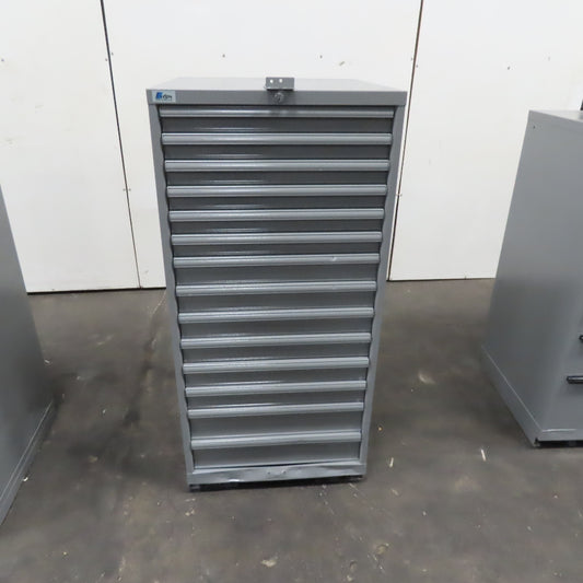 Lista 14 Drawer Industrial Tool Small Parts Storage Cabinet 28" x 28" x 60"