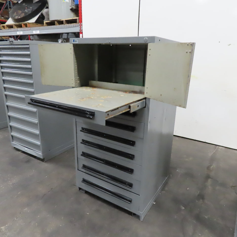 Lista 7 Drawer & Slide Out Tool Small Parts Storage Cabinet 30" x 28" x 59"