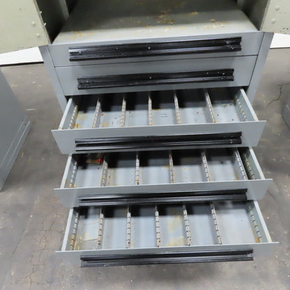 Lista 7 Drawer & Slide Out Tool Small Parts Storage Cabinet 30" x 28" x 59"