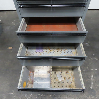 Lista 9 Drawer Industrial Tool Small Parts Storage Cabinet 28" x 28" x 55"