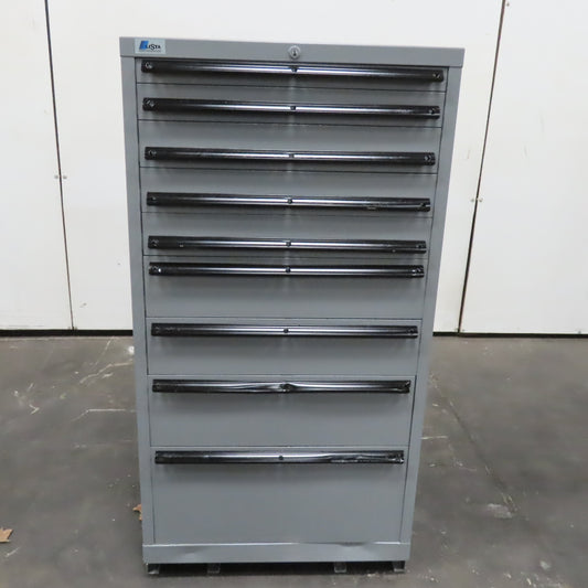 Lista 9 Drawer Industrial Tool Small Parts Storage Cabinet 28" x 28" x 55"