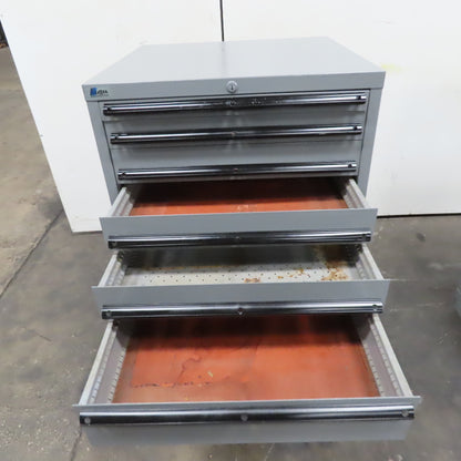 Lista 9 Drawer Industrial Tool Small Parts Storage Cabinet 28" x 28" x 55"