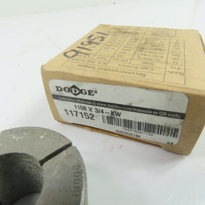 Dodge 1108 X 3/4-KW 117152 Taper-Lock Bushing 3/4" Bore