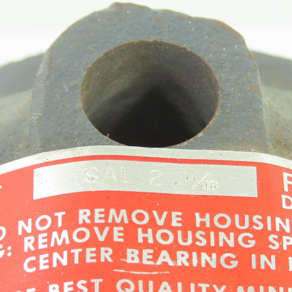 Fafnir SAL2 11/16 2-11/16" 2-Bolt Pillow Block Ball Bearing Unit