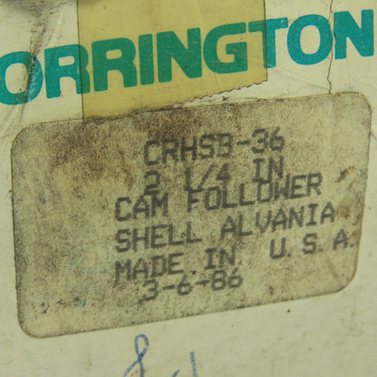 Torrington CRHSB-36 2-1/4" Sealed Hex Socket Cam Follower Bearing NEW