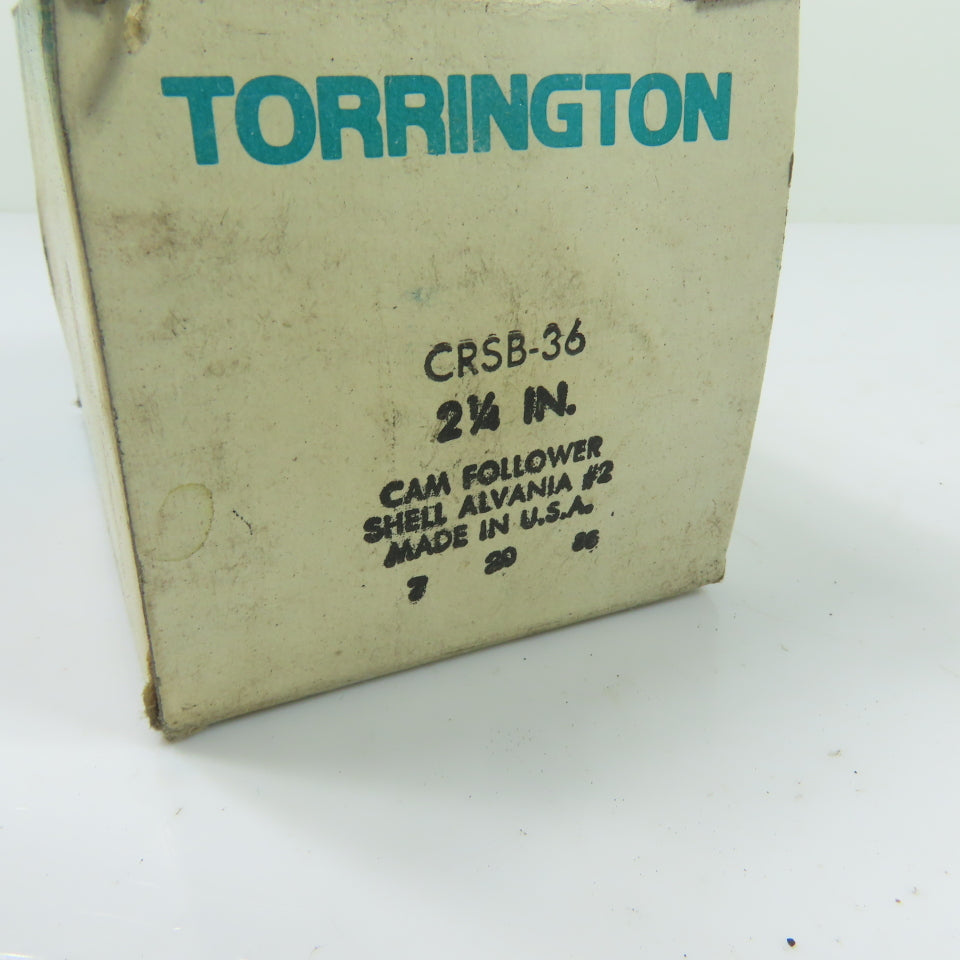 Torrington CRSB-36 2-1/4" Sealed Stud Type Cam Follower NEW