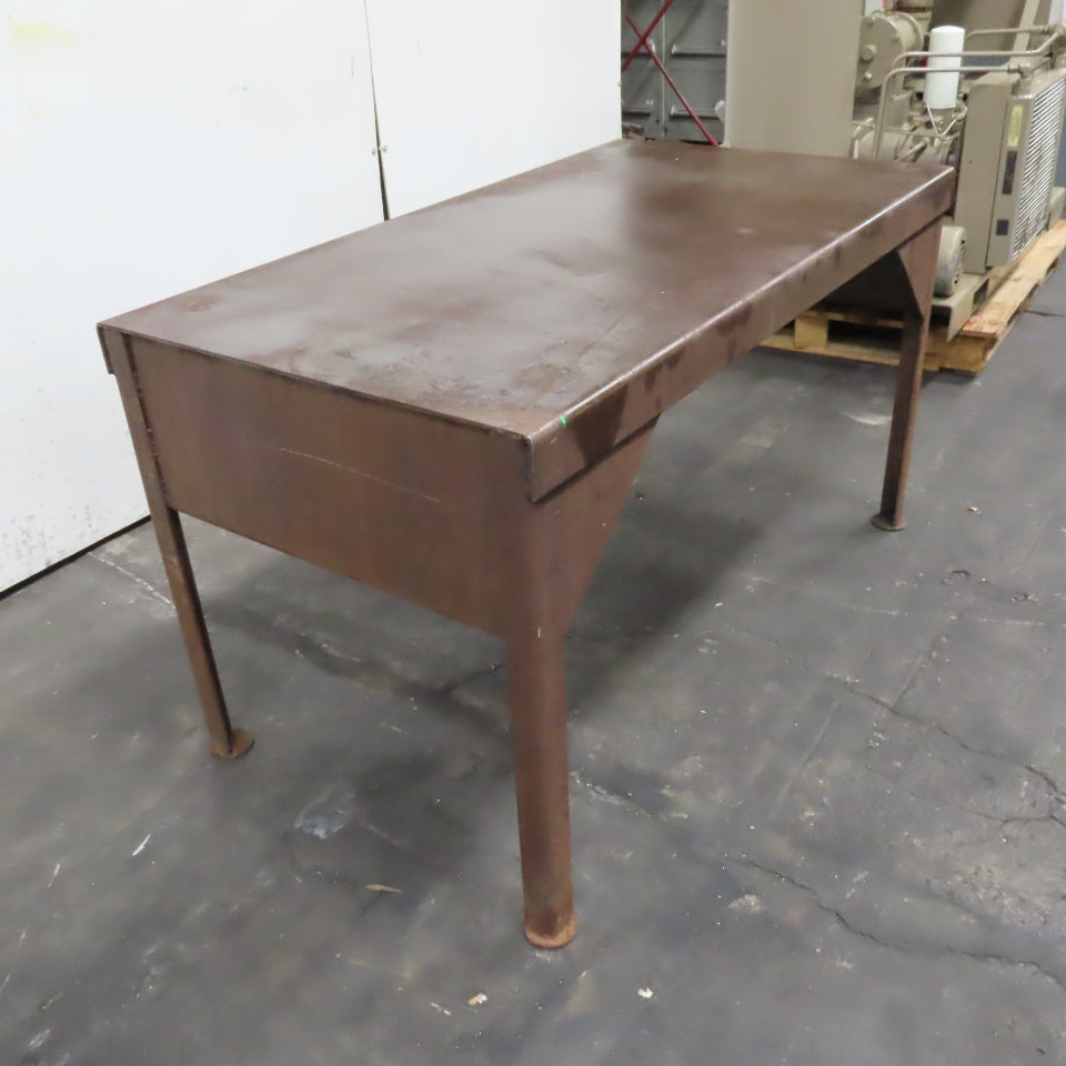 54" x 29-1/2" x 30" Tall Steel Small Utility Work Table Desk
