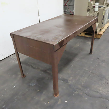 54" x 29-1/2" x 30" Tall Steel Small Utility Work Table Desk