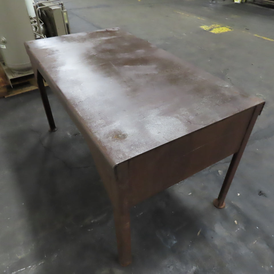 54" x 29-1/2" x 30" Tall Steel Small Utility Work Table Desk
