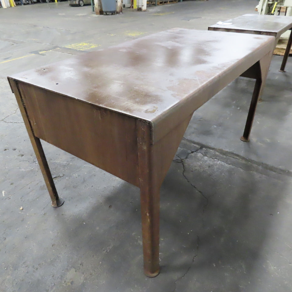54" x 29-1/2" x 30" Tall Steel Small Utility Work Table Desk