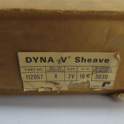 Dodge 112057 4-Groove 3V Taper-Lock V-Belt Sheave Pulley 19" OD 1.92" Wide
