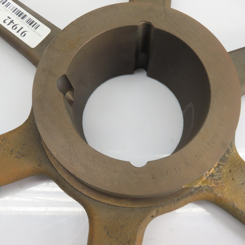 4-3V19.0 4-Groove 3V Taper-Lock V-Belt Sheave Pulley 19" OD 1.90" Wide