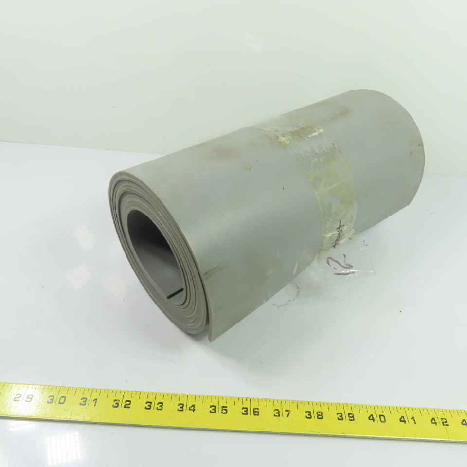 12" Wide Smooth 2-Ply Rubber Conveyor Belt 12' Long 1/8" Thick