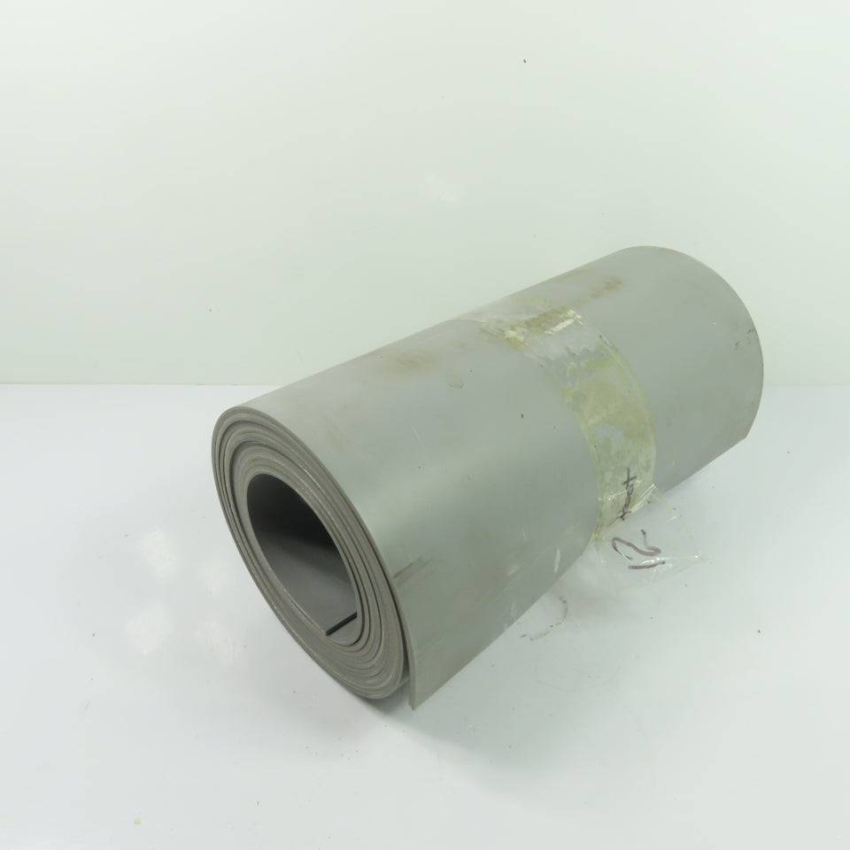 12" Wide Smooth 2-Ply Rubber Conveyor Belt 12' Long 1/8" Thick