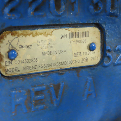 Quincy QSI-300i Rotary Screw Air Compressor 60HP 200/400V 3Ph