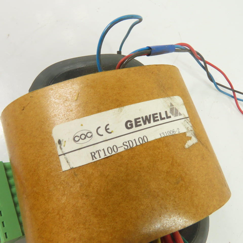 GEWELL RT100-SD100 Control Transformer