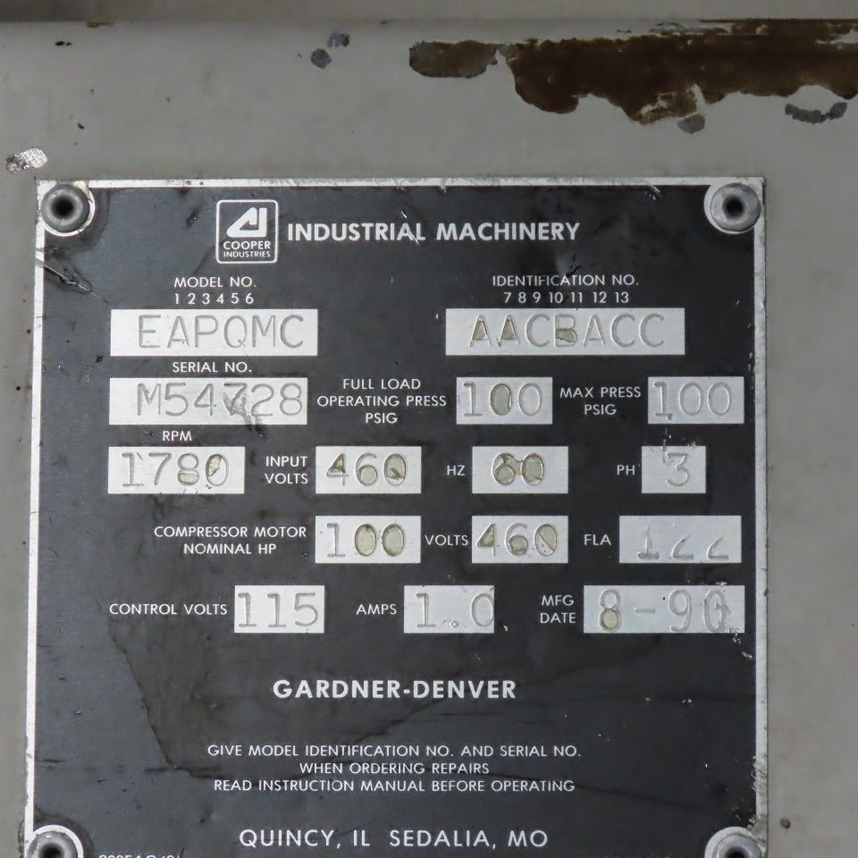 Gardner-Denver AACBACC EAPQMC -D3NP8-P3 Inductive Proximity Sensor 5-30VDC 3mm Range