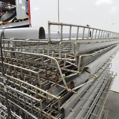 48" x 53"W 4 Channel Double Waterfall Pallet Rack Wire Decking Imperfect Lot/30