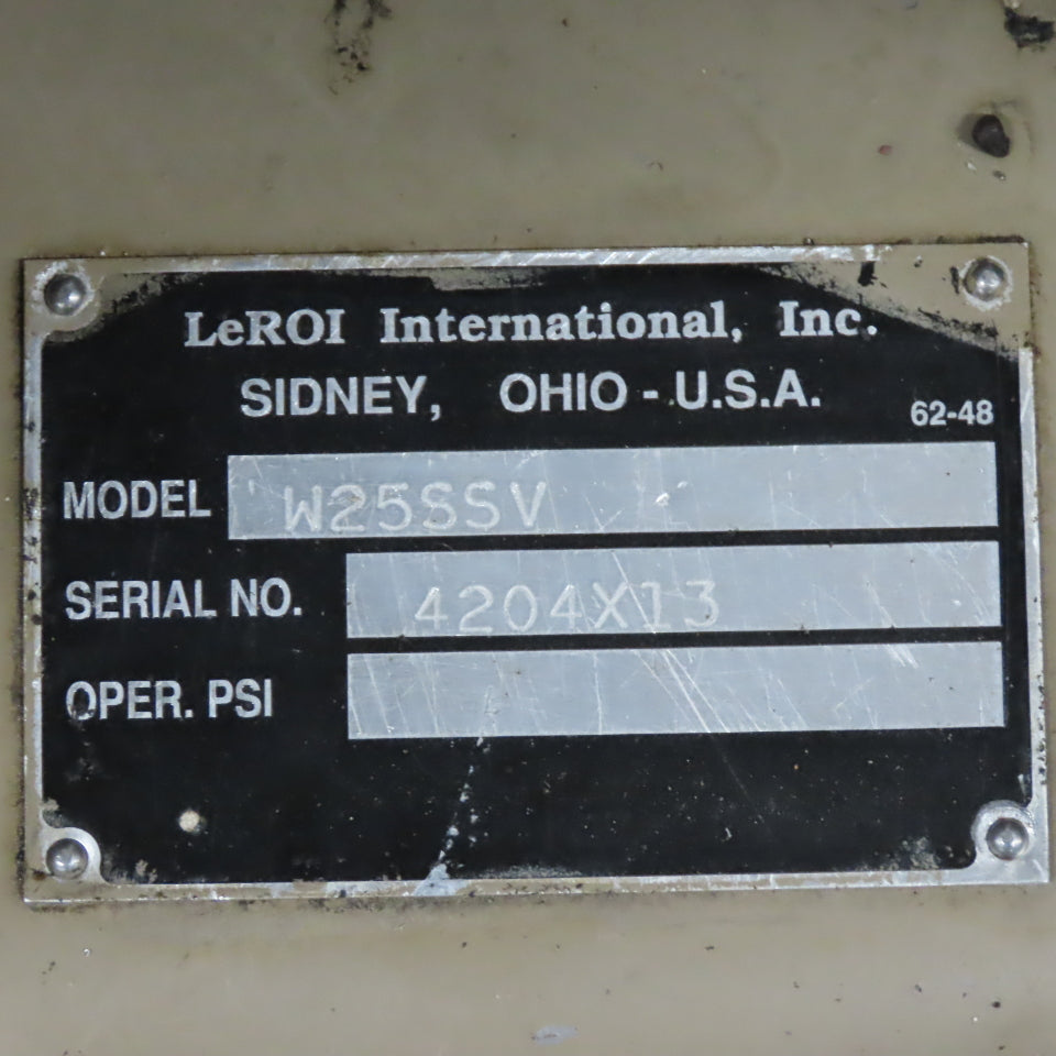 LeROI W25SSV Rotary Screw Vacuum Pump 25HP 480V 3Ph 125PSI See Info