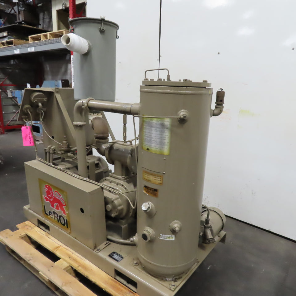 LeROI W25SSV Rotary Screw Vacuum Pump 25HP 480V 3Ph 125PSI See Info