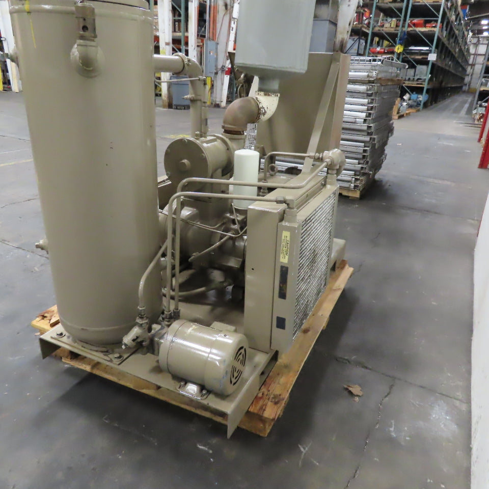 LeROI W25SSV Rotary Screw Vacuum Pump 25HP 480V 3Ph 125PSI See Info