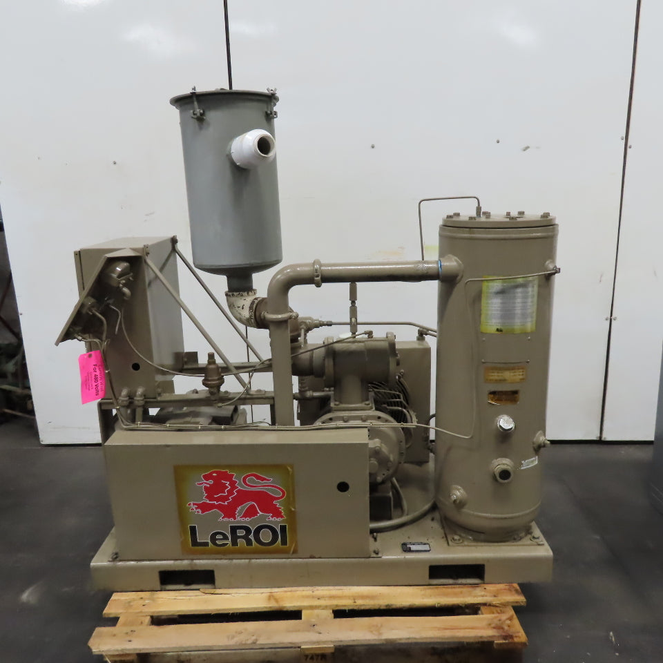 LeROI W25SSV Rotary Screw Vacuum Pump 25HP 480V 3Ph 125PSI See Info