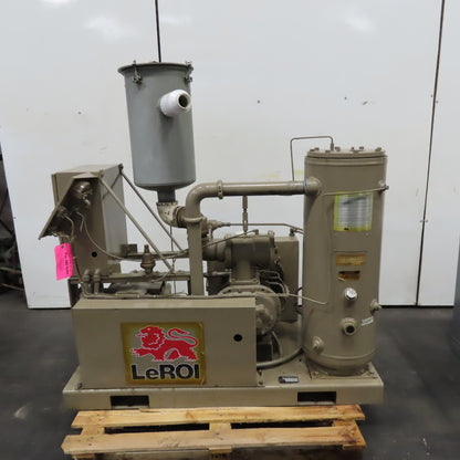 LeROI W25SSV Rotary Screw Vacuum Pump 25HP 480V 3Ph 125PSI See Info