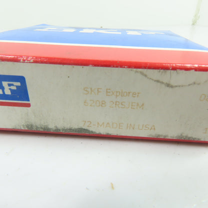 SKF 6208-2RSJEM Deep Groove Ball Bearing 40mm Bore 80mm OD 18mm Width
