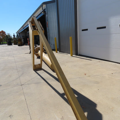 Gorbel 1/2 Ton Floor Mount Jib Crane 9' Swing 8' Travel 12' Tall