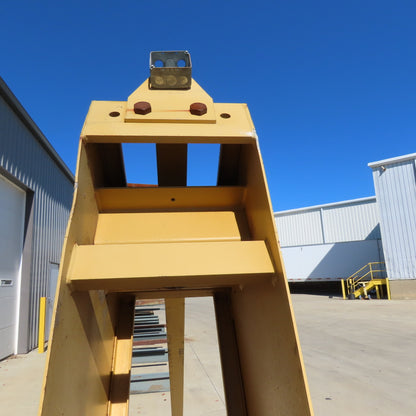 Gorbel 1/2 Ton Floor Mount Jib Crane 9' Swing 8' Travel 12' Tall