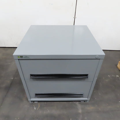 Stanley Vidmar 2 Drawer 30" x 27-1/2" x 30" Tall Large Tool Storage Cabinet