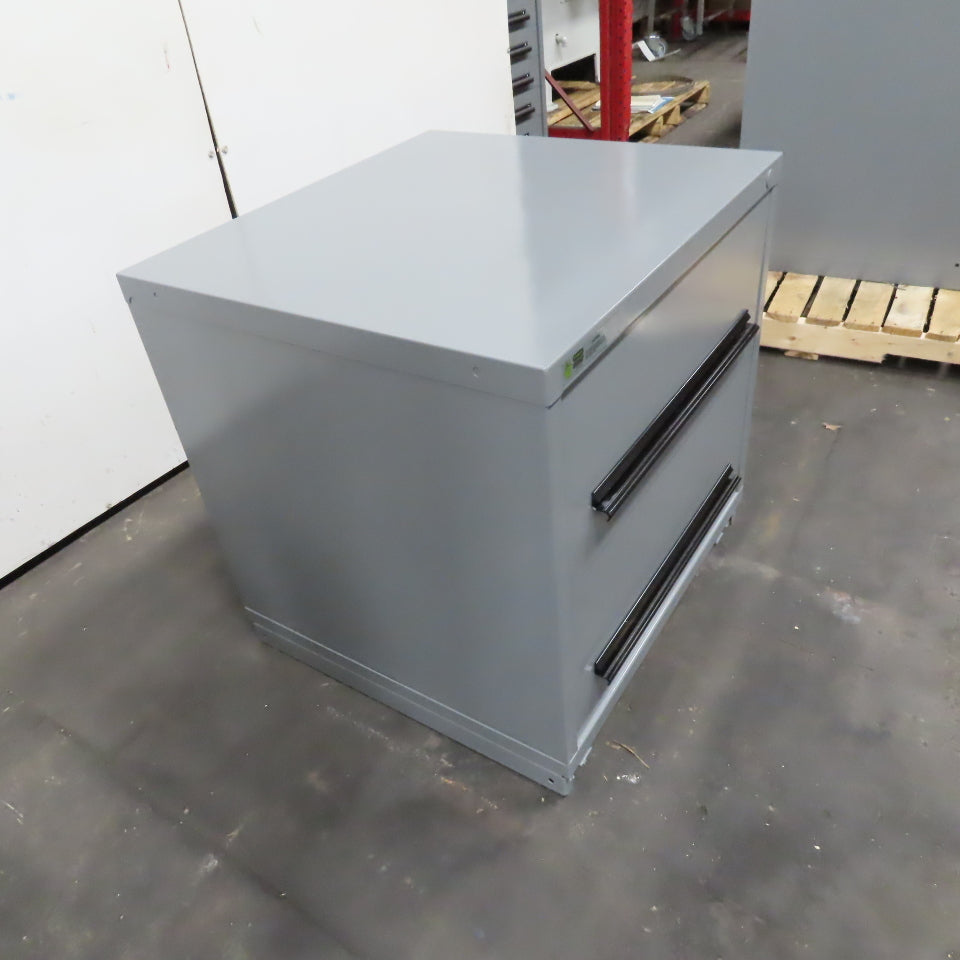 Stanley Vidmar 2 Drawer 30" x 27-1/2" x 30" Tall Large Tool Storage Cabinet