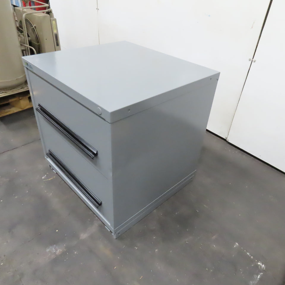 Stanley Vidmar 2 Drawer 30" x 27-1/2" x 30" Tall Large Tool Storage Cabinet