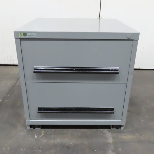 Stanley Vidmar 2 Drawer 30" x 27-1/2" x 30" Tall Large Tool Storage Cabinet