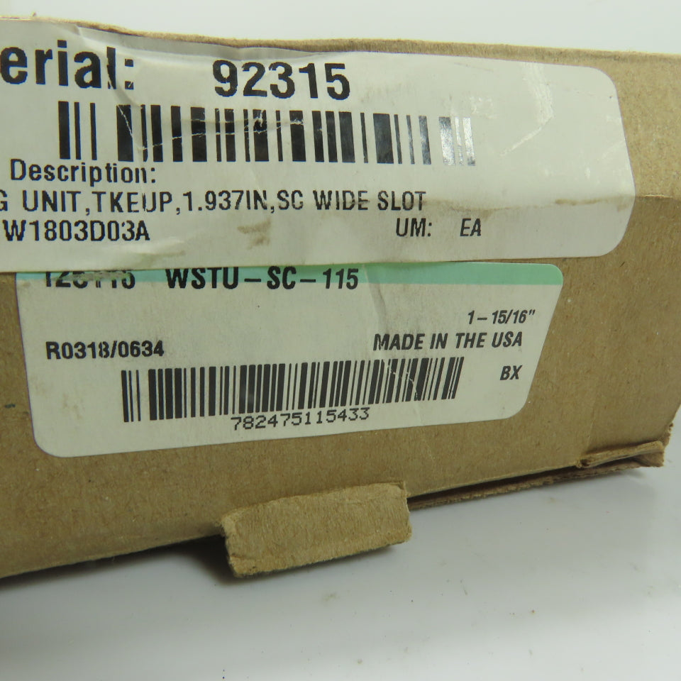 Dodge 125116 WSTU-SC-115 Wide Slot Take-Up Ball Bearing 1-15/16" Bore