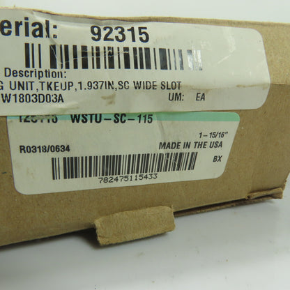 Dodge 125116 WSTU-SC-115 Wide Slot Take-Up Ball Bearing 1-15/16" Bore