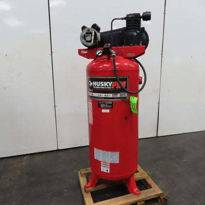 Husky Pro VT631402AJ Vertical Stationary Air Compressor 60 Gal 240V 1Ph Tested