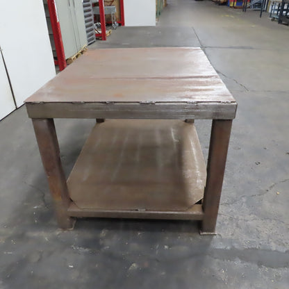 48" x 36" x 32" Tall Steel Welding Work Bench Shop Assembly Table
