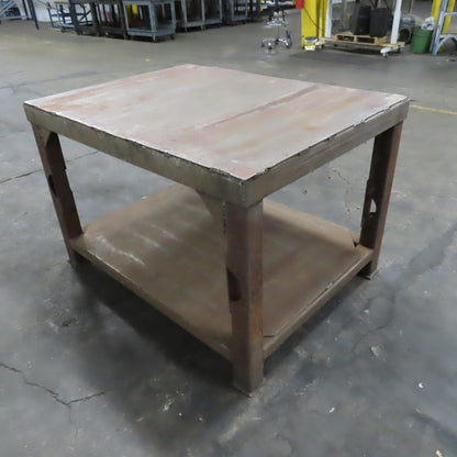 48" x 36" x 32" Tall Steel Welding Work Bench Shop Assembly Table